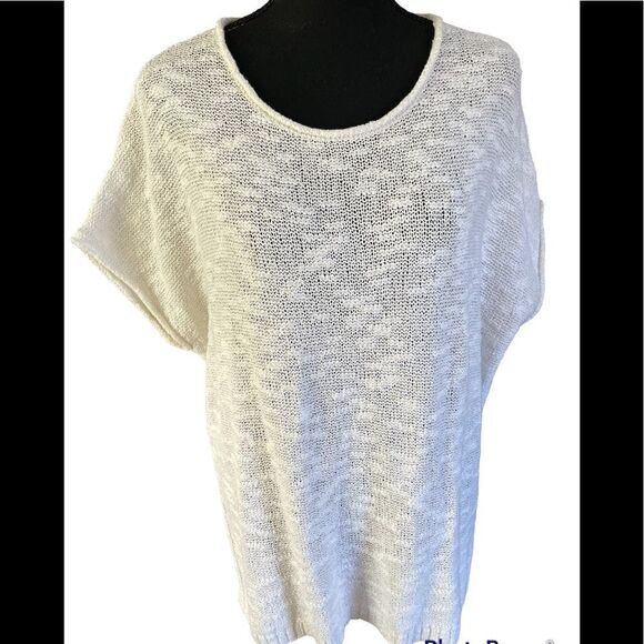 Old Navy lightweight knit top, ivory, size M - Picture 1 of 4